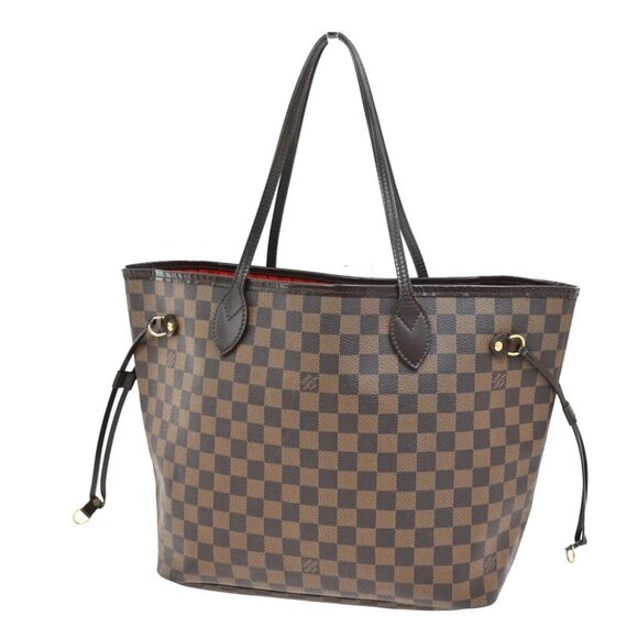 LOUIS VUITTON Neverfull MM Shoulder Bag Damier Ebene Leather BN N41358 50FB797 - Picture 1 of 16
